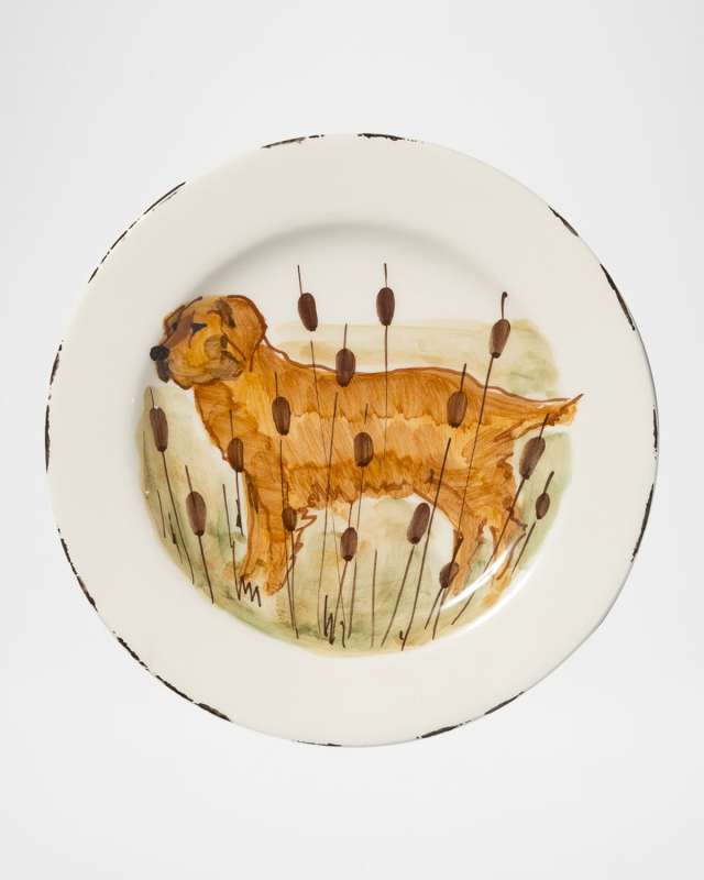 Wildlife Hunting Dog Salad Plate